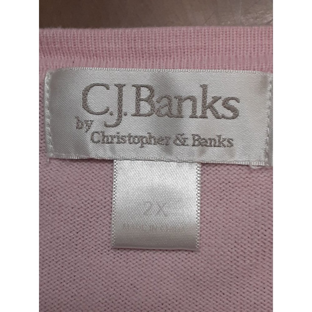 C.J. Banks Pink Sweater Size 2X - Picture 5 of 5